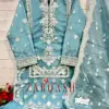 Zarqash D. No 216 Organza  Wholesale Pakistani Readymade Salwar Suit Catalog